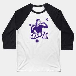 ONE GROOVY CAT TIE DYE Baseball T-Shirt
